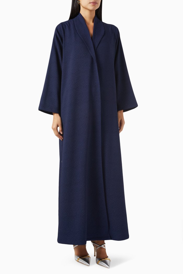 

Zainah Textured Abaya, Blue