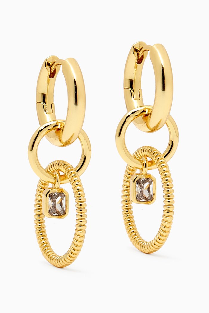

Camille Multi Hoop Earrings in Gold-plated Brass