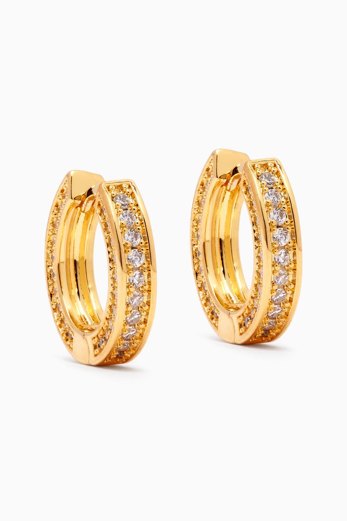 

Mini Coco Hoops in Gold-plated Brass