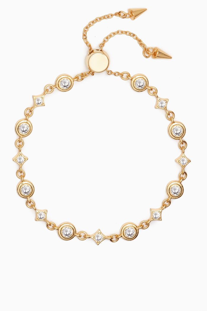 

Mini Pyramid Bracelet in Gold-plated Brass