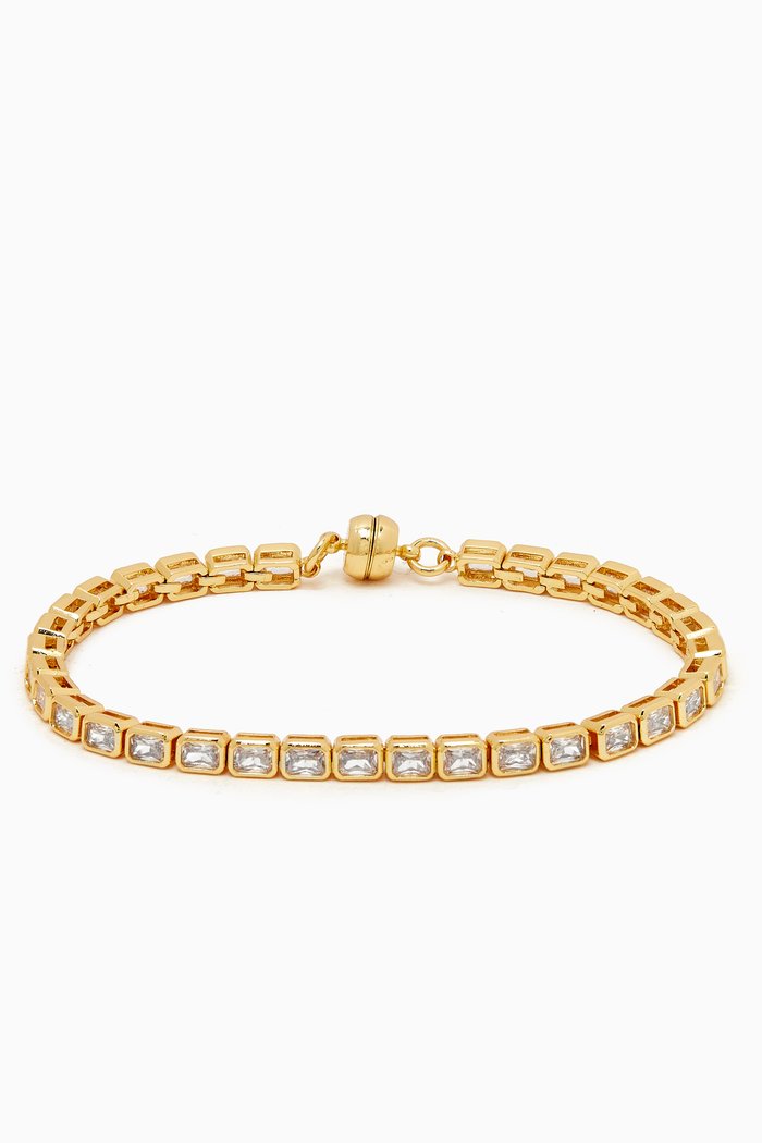 

Bezel Ballier Bracelet in Gold-plated Brass