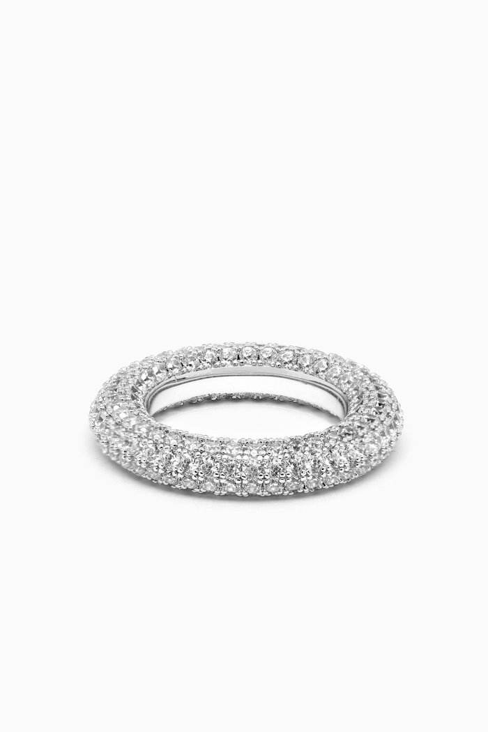 

Pavé Amalfi Ring in Silver-plated Brass