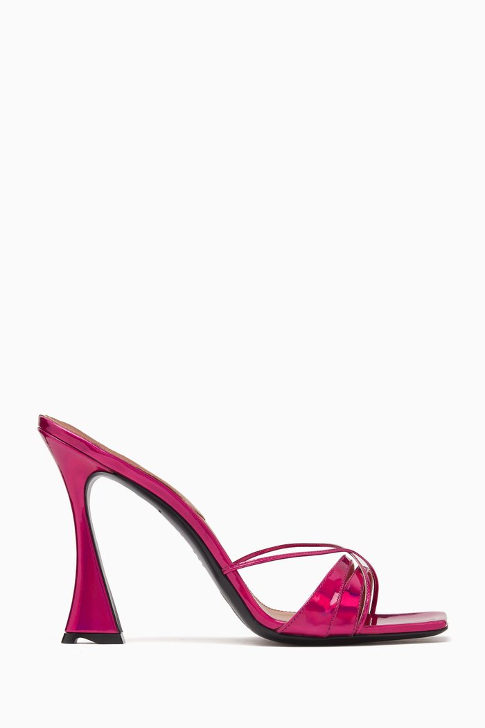 Lust 100 Mules in Satin, Pink