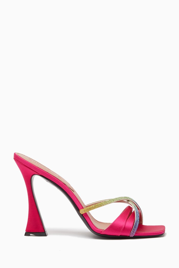 

Lust 100 Mules in Satin, Pink