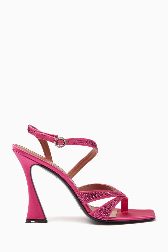 

Raya 100 Sandals in Satin, Pink