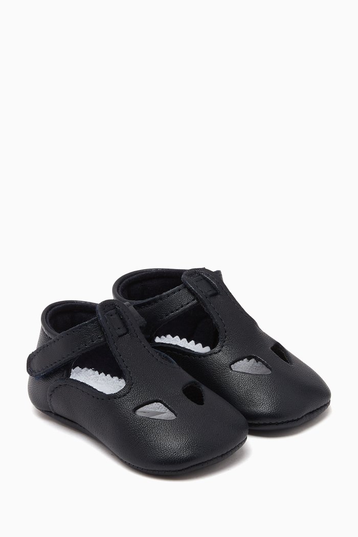 

Cut-out Sandals in Leather, Blue