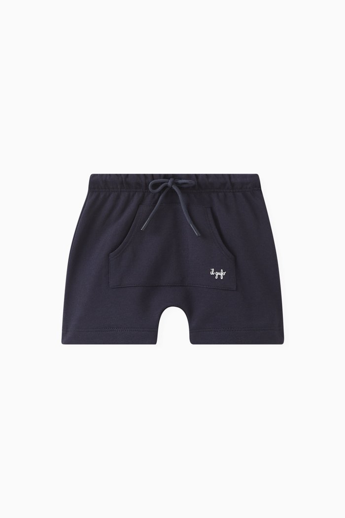 

Logo Bermuda Shorts in Cotton, Blue
