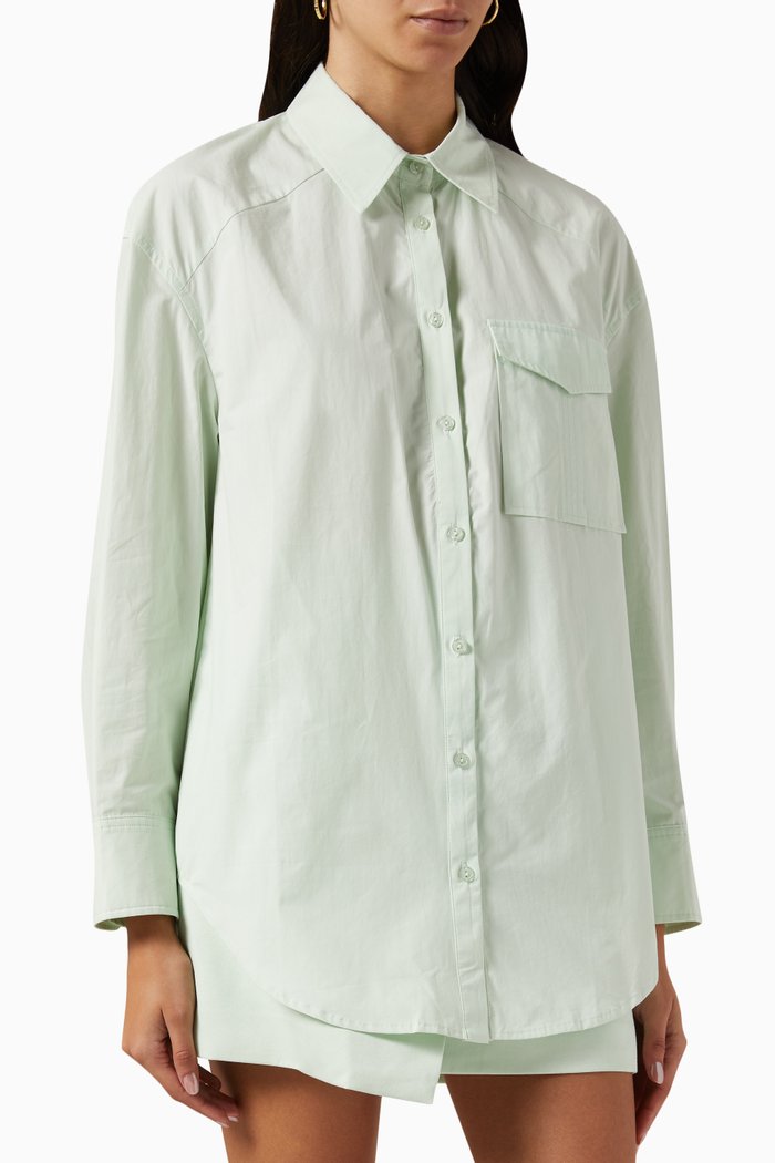 

In My Time Shirt in Cotton, Green