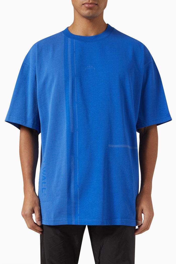 

Vector Logo T-shirt in Cotton, Blue