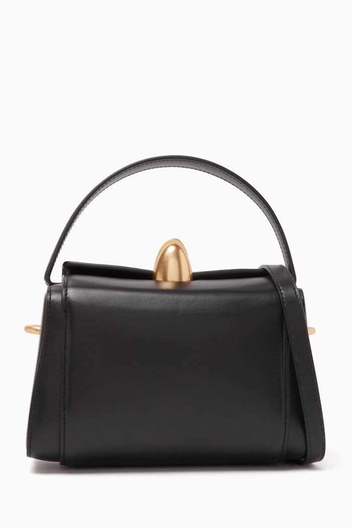 

Phoenix Box Bag in Leather, Black