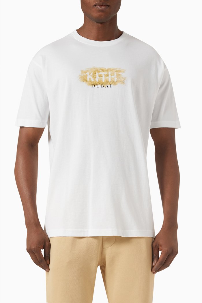

Dubai Desert Box T-shirt in Cotton, White
