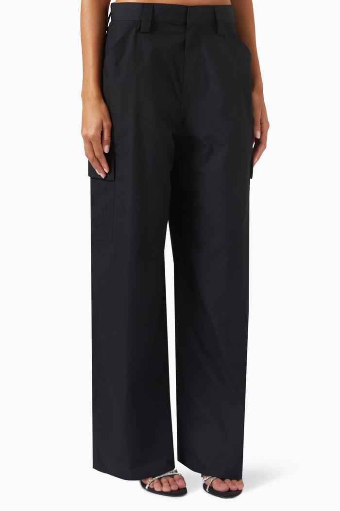Cargo Pants in Compact Cotton, Black