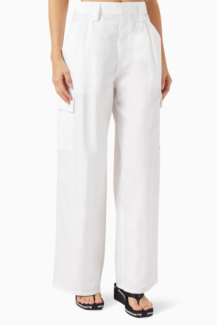 

Cargo Pants in Compact Cotton, White