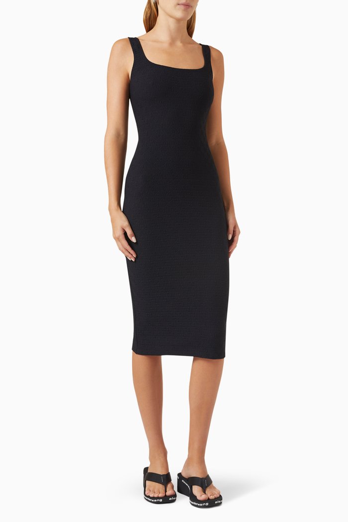 

Cami Dress in Jacquard-jersey, Black