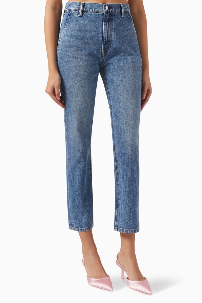 

Stovepipe High-Rise Jeans, Blue