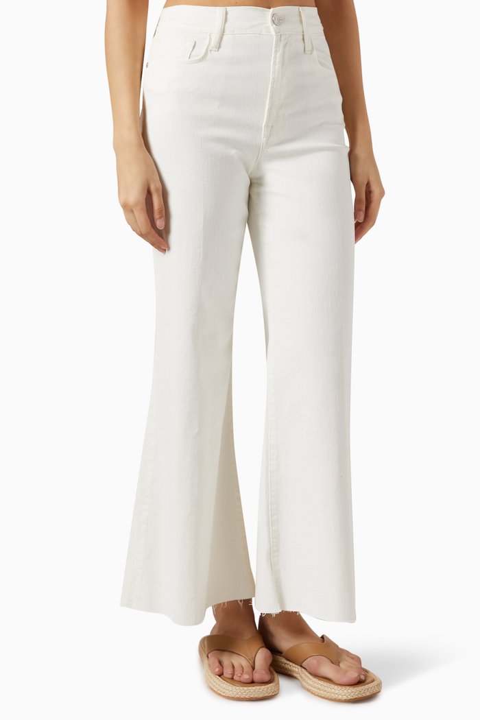 

Le Palazzo Crop Jeans in Organic Cotton, Neutral