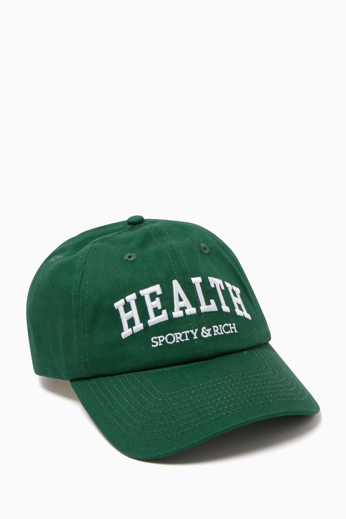 

Health Ivy Baseball Cap in Cotton, Green