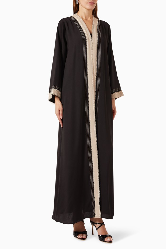 

Embroidered Abaya, Black