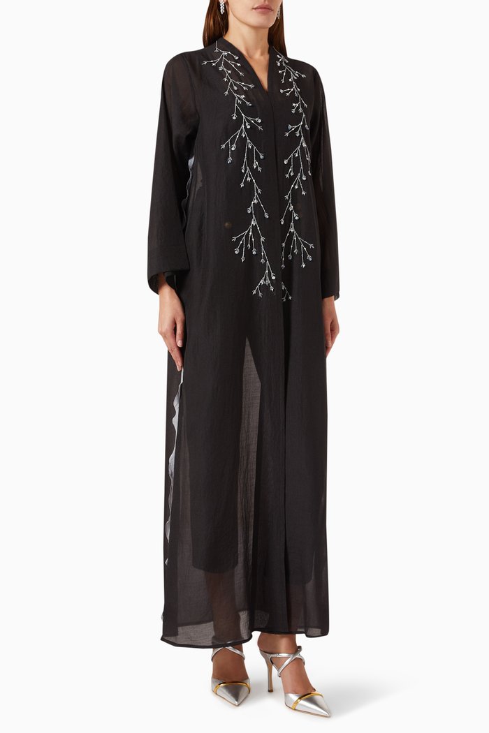 

Embellished Abaya, Black