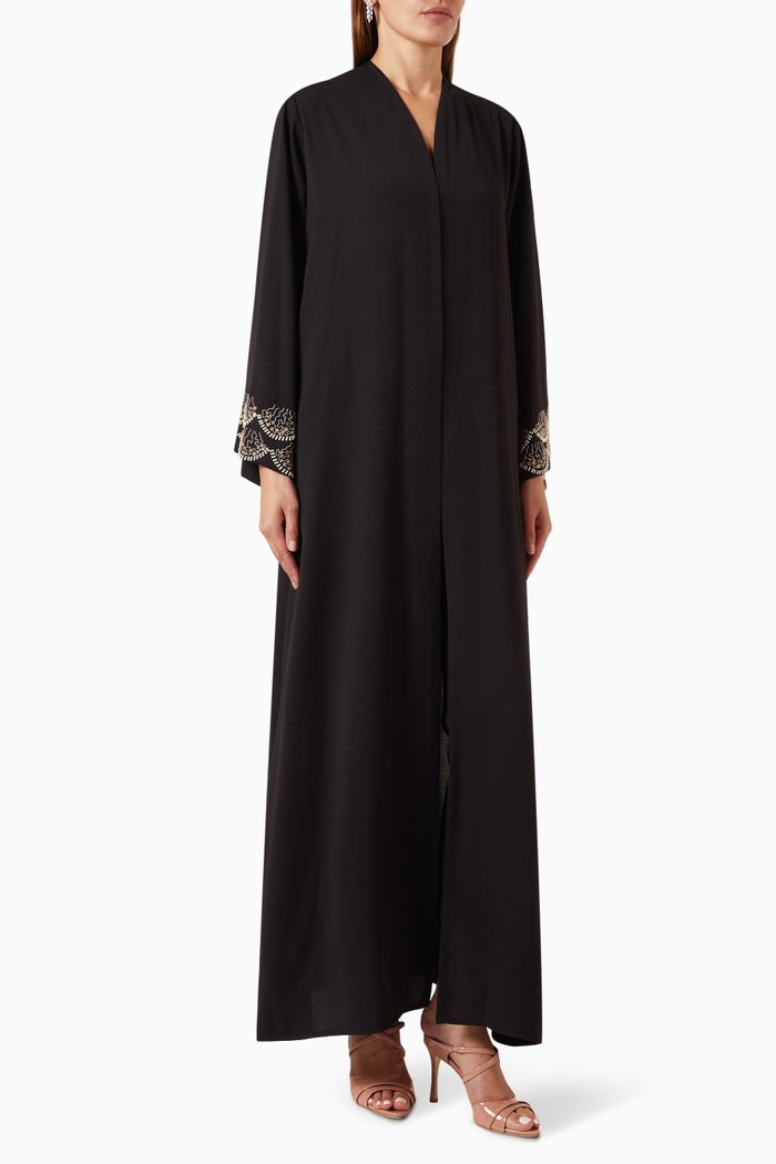 

Embroidered Abaya, Black