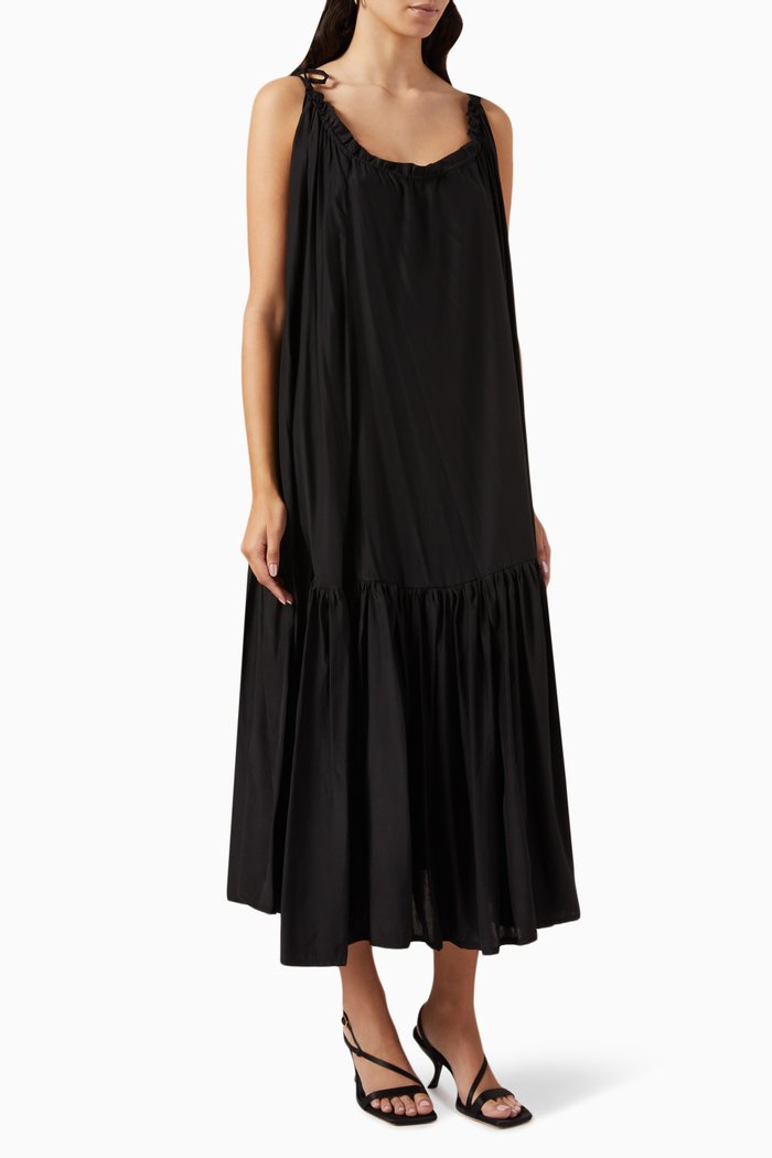 

Jerusha Dress in Silk, Black