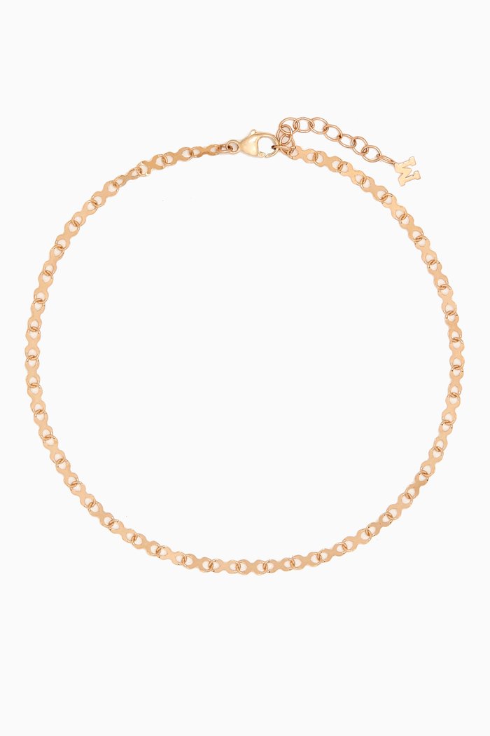Infinity Chain Anklet in 14kt Gold, Yellow