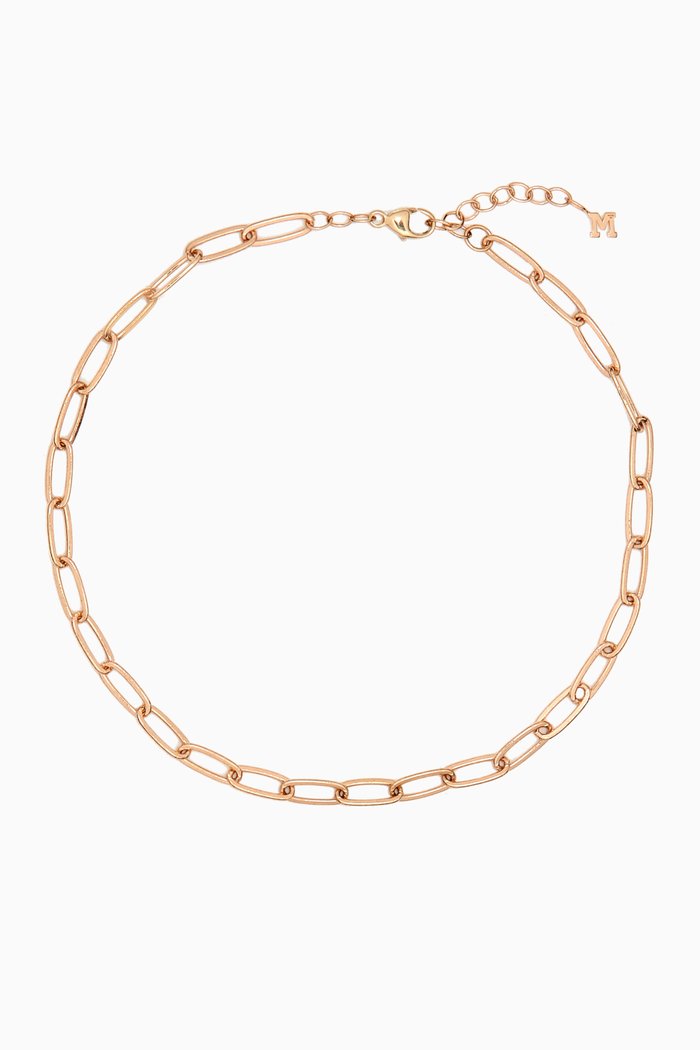 

Paperclip Chain Anklet in 14kt Gold, Yellow