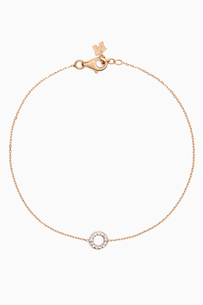 

Mini Circle Diamond Bracelet in 14kt Gold, Yellow