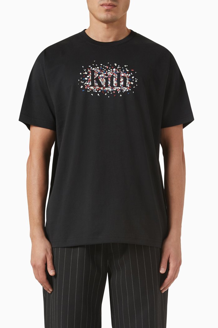 

Meadow Serif T-shirt in Cotton, Black