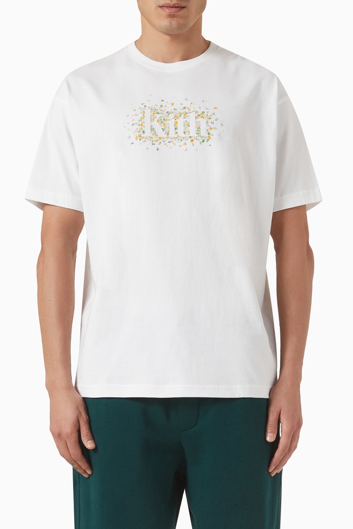 

Meadow Serif T-shirt in Cotton, White