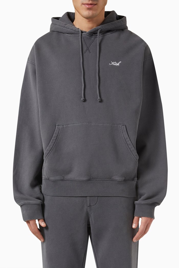 

Williams III Hoodie in Cotton Fleece, Grey
