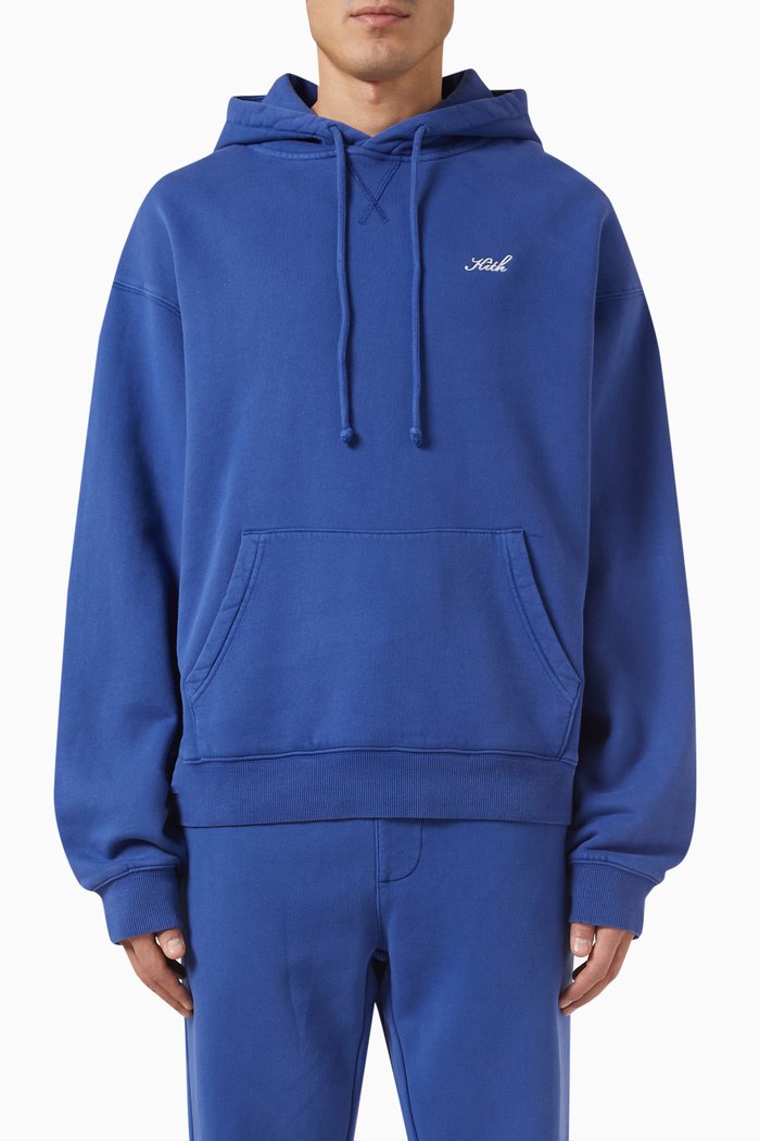 

Williams III Hoodie in Cotton Fleece, Blue