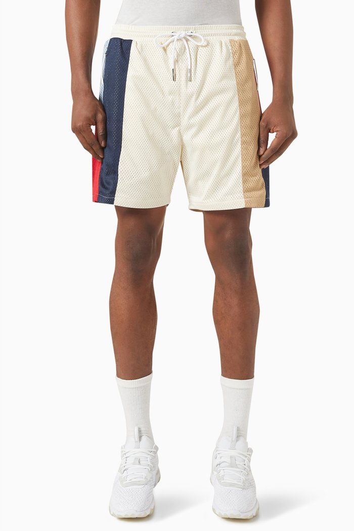 

Harden Panelled Shorts in Nylon, Neutral