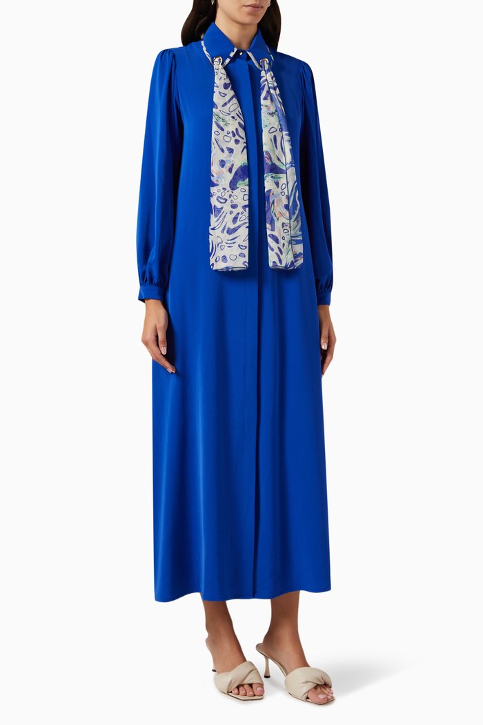 

Scarf Maxi Dress, Blue