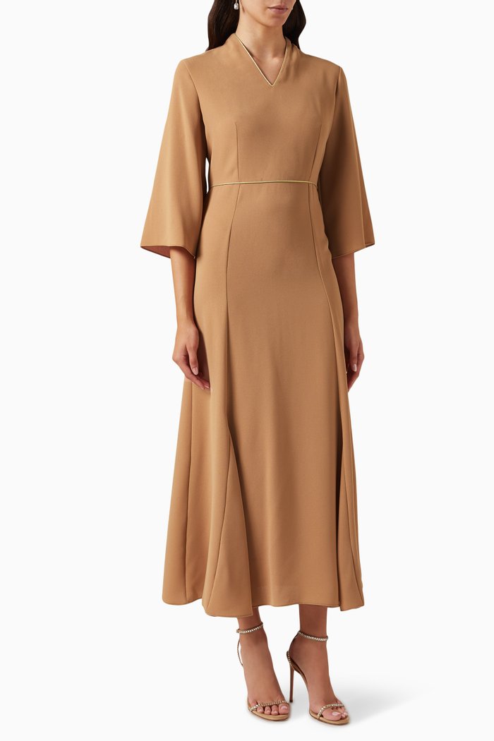 

Sheath Midi Dress, Neutral