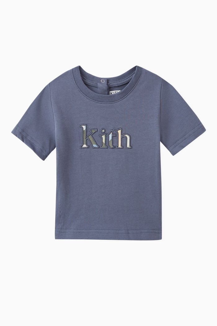 Logo T-shirt in Cotton, Blue