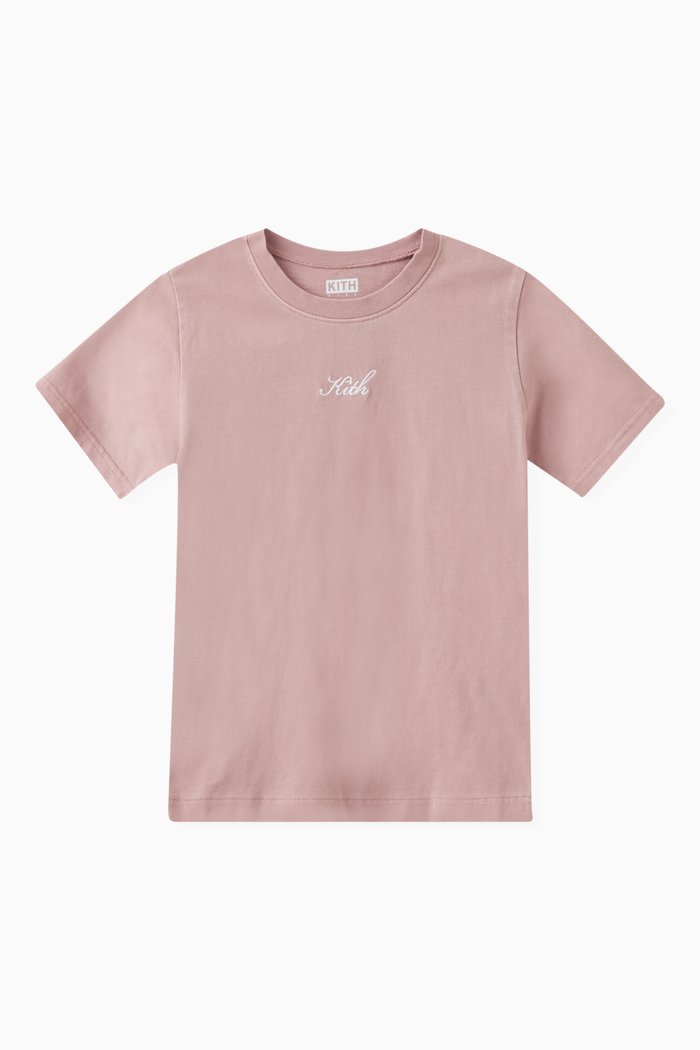 

Script Logo T-shirt in Cotton Jersey, Pink