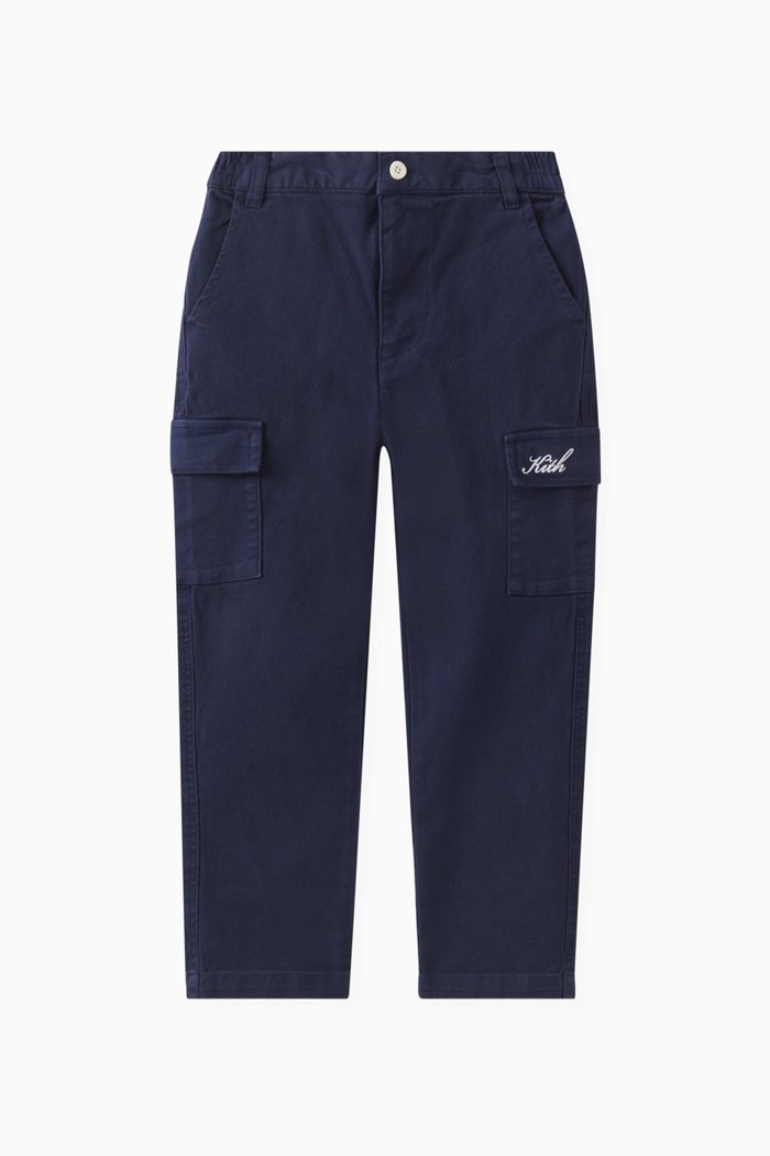 

Logo Cargo Pants in Cotton-blend, Blue