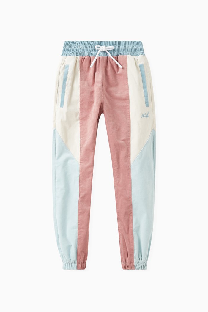 

Novelty Colour-block Trackpants in Corduroy, Multicolour