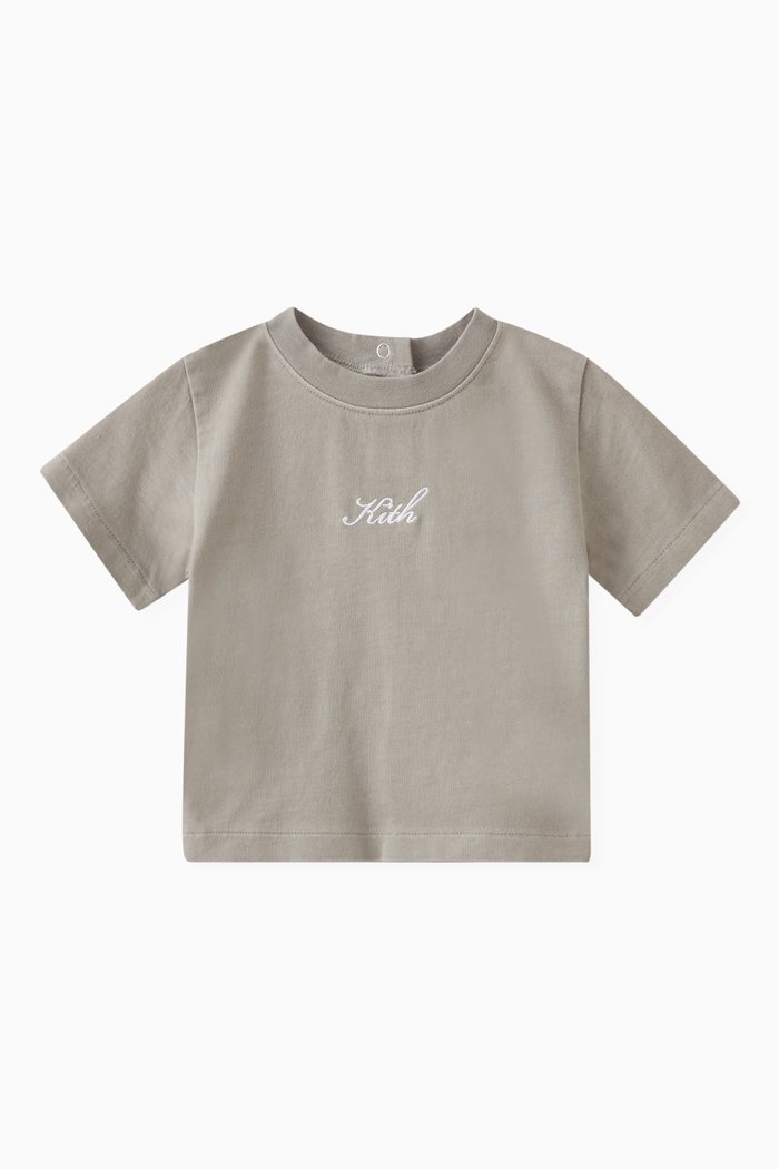 

Script Logo T-shirt in Cotton Jersey, Grey