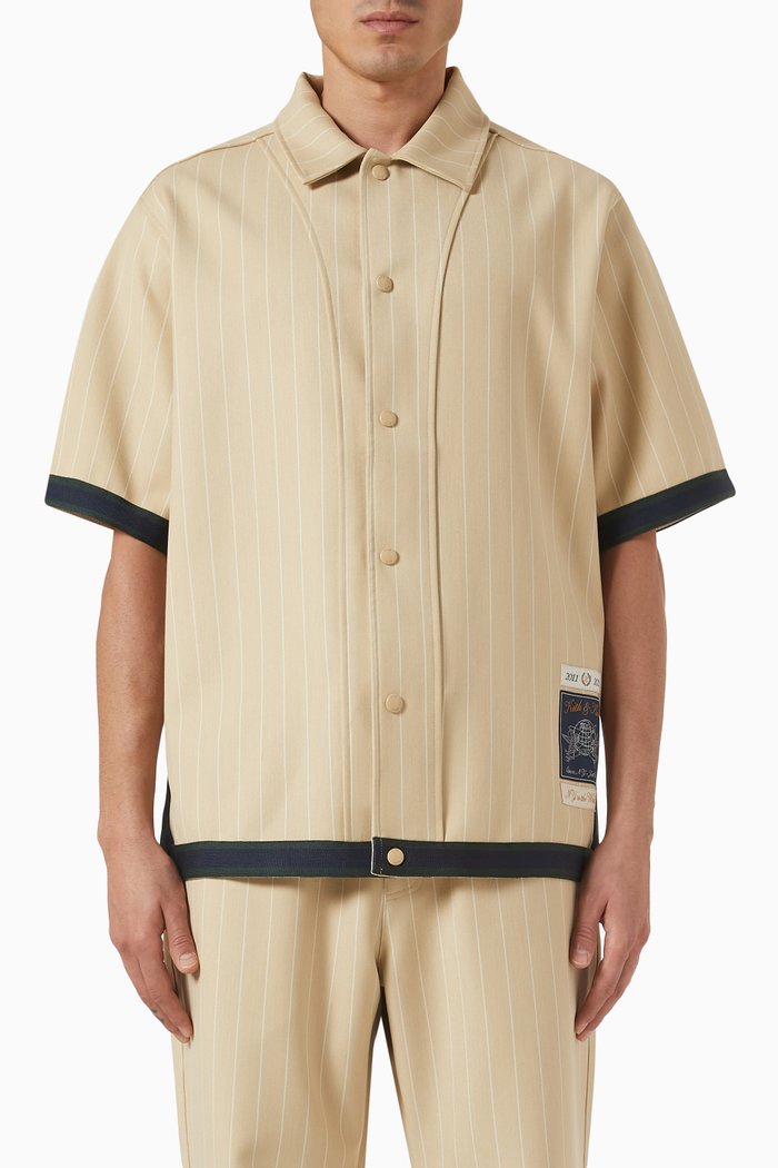 

Pinstripe Woodpoint Shirt, Neutral