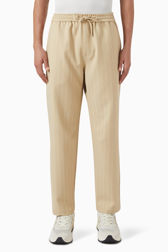 

Pinstripe Woodpoint Pants, Neutral