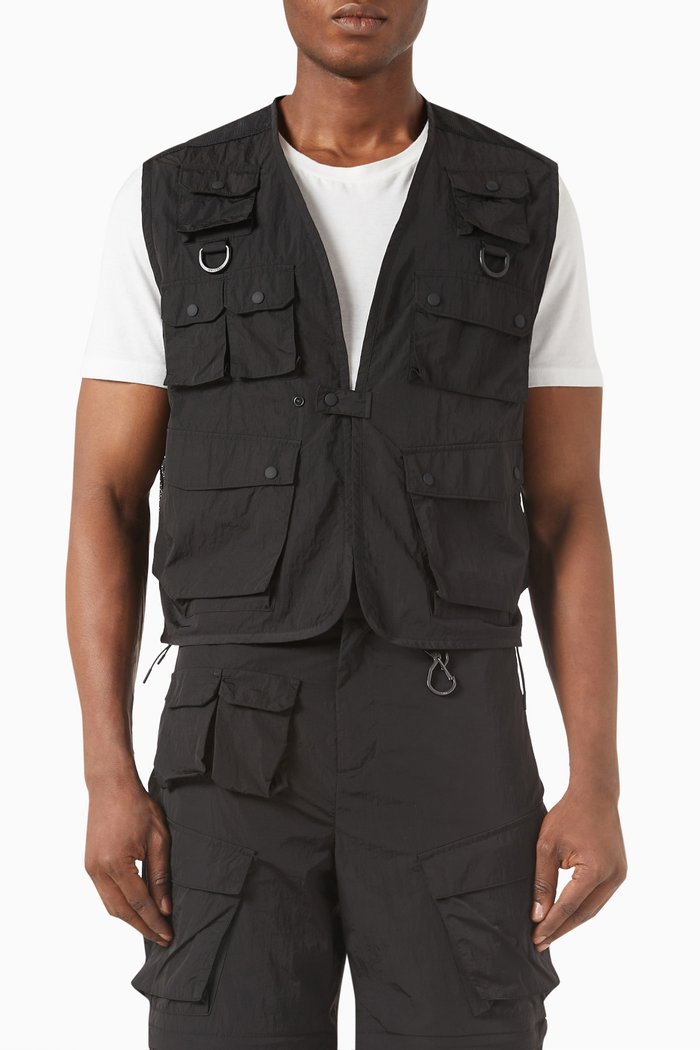 

Bingham Vest in Nylon, Black