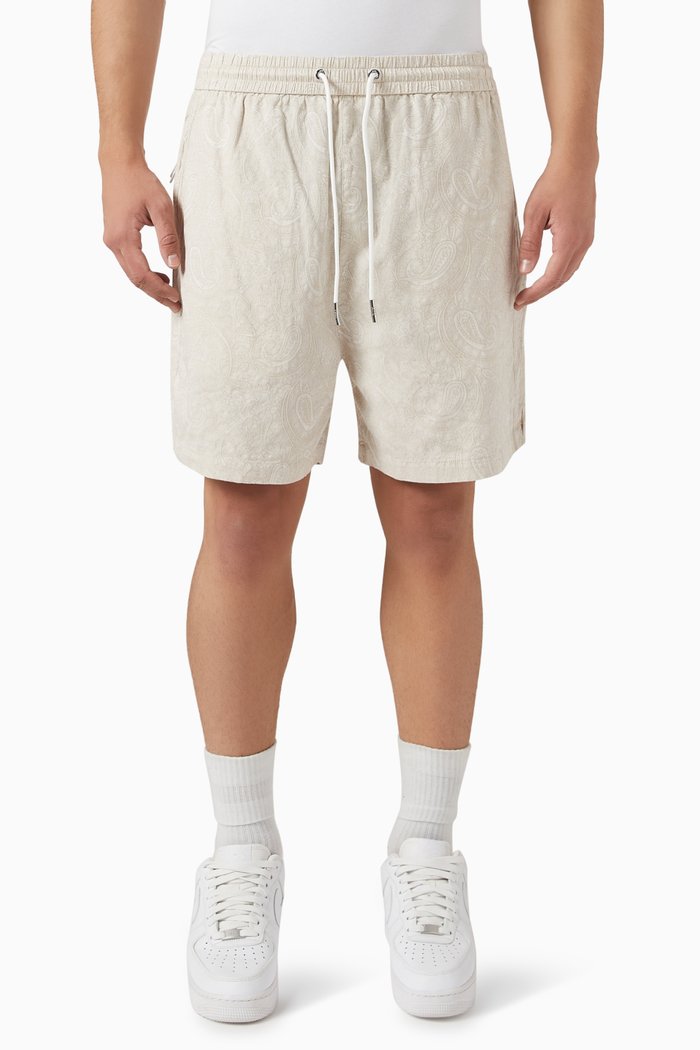 

Paisley Shorts in Jacquard, Neutral