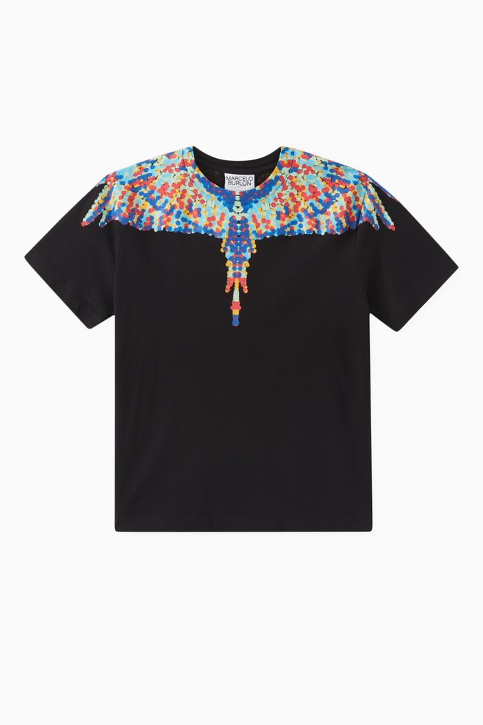 

Icon Wings T-shirt in Cotton, Black