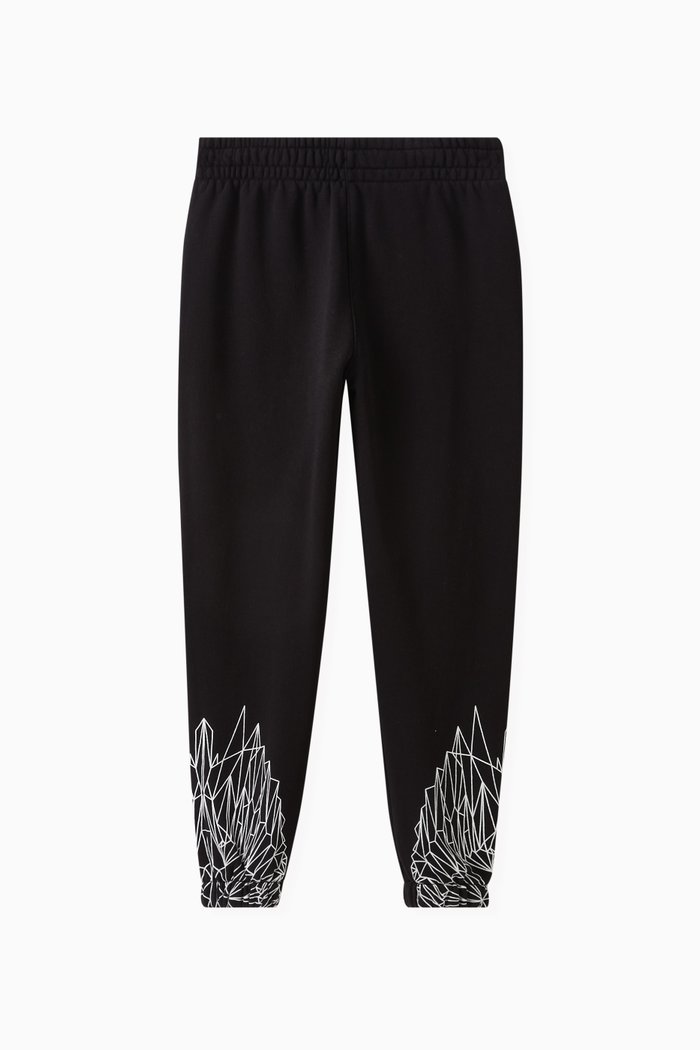 

Triangle Wings Sweatpants in Cotton, Black