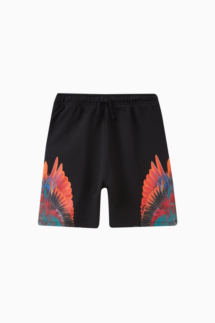 

Sunset Wings Sweatshorts in Organic Cotton Jersey, Black