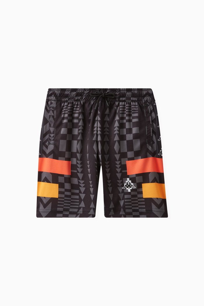 

x Kappa Graphic Print Shorts, Black