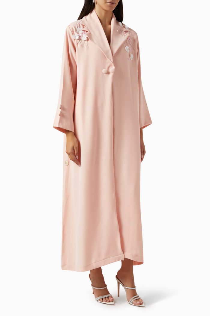 

Embellished Abaya, Pink