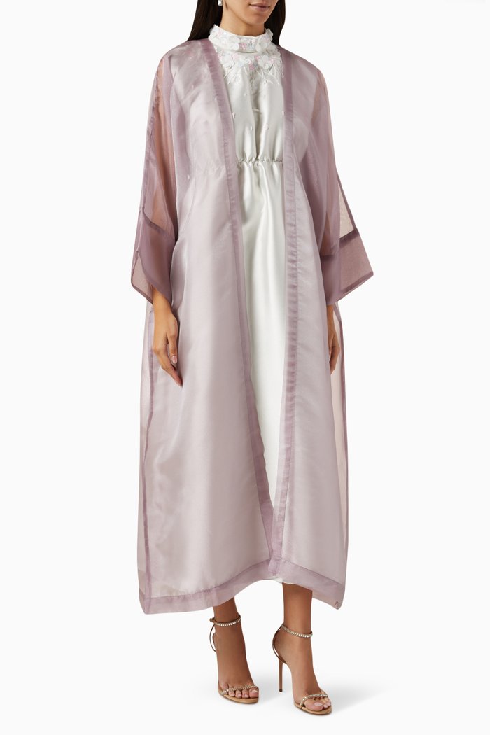 Embroidered Dress Set, Grey